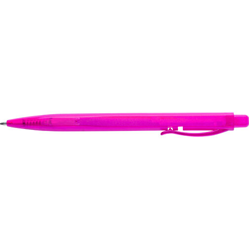 Kugelschreiber DAFNEL , fuchsia, Kunststoff, 1,00cm x 0,80cm x 14,50cm (Länge x Höhe x Breite), Bild 3
