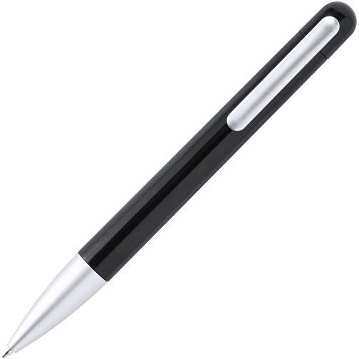 Kugelschreiber FLIXON , schwarz, Kunststoff, 1,30cm x 1,00cm x 14,50cm (Länge x Höhe x Breite), Bild 2