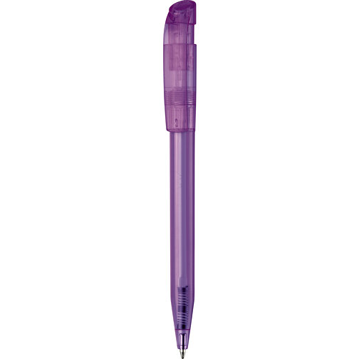 Kugelschreiber S45 Clear Transparent , transparent lila, ABS, 13,80cm (Länge), Bild 1