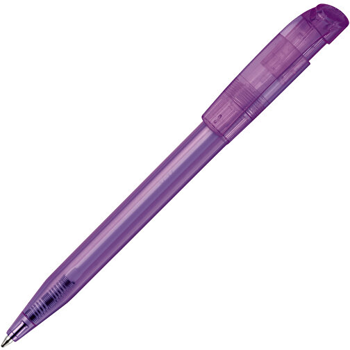 Kugelschreiber S45 Clear Transparent , transparent lila, ABS, 13,80cm (Länge), Bild 2