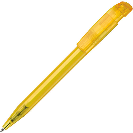 Kugelschreiber S45 Clear Transparent , transparent gelb, ABS, 13,80cm (Länge), Bild 2