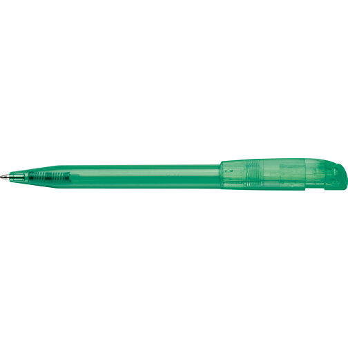 Kugelschreiber S45 Clear Transparent , transparent dunkelgrün, ABS, 13,80cm (Länge), Bild 3