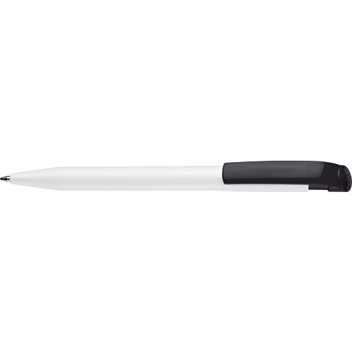 Kugelschreiber S45 Hardcolour , weiss / schwarz, ABS, 13,80cm (Länge), Bild 3