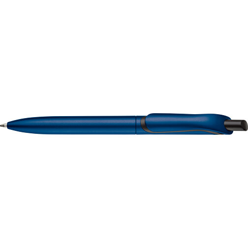 Kugelschreiber Click-Shadow Metallic , dunkelblau, ABS, 14,30cm (Länge), Bild 3