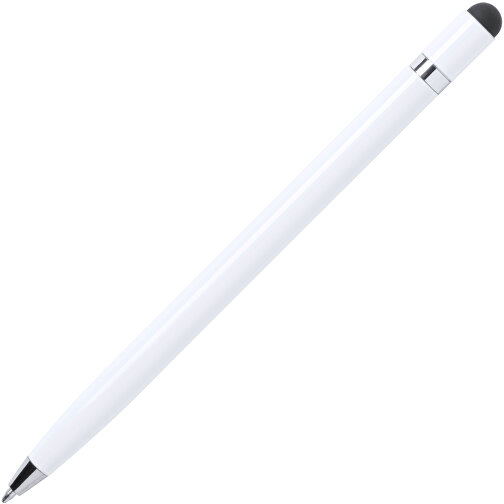 Kugelschreiber Pointer MULENT , weiß, Aluminium, 14,10cm (Breite), Bild 2
