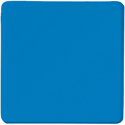 Magnet 'Quadrat' , standard-blau PS, Kunststoff, 4,20cm x 0,70cm x 4,20cm (Länge x Höhe x Breite), Bild 1