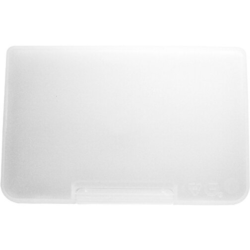 Universalbox 'Mini' , transparent-milchig, Kunststoff, 10,10cm x 1,10cm x 6,70cm (Länge x Höhe x Breite), Bild 1