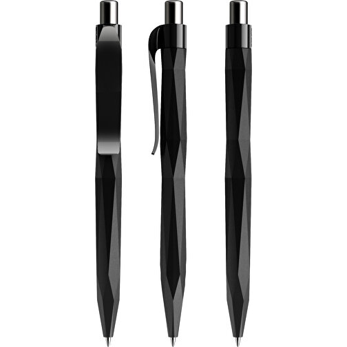 Prodir QS20 PRP Push Kugelschreiber , Prodir, schwarz / silber poliert, Kunststoff/Metall, 14,10cm x 1,60cm (Länge x Breite), Bild 6