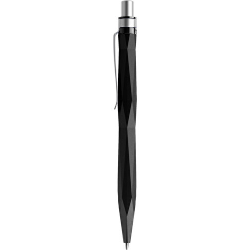 Prodir QS20 PMS Push Kugelschreiber , Prodir, schwarz / silber satiniert, Kunststoff/Metall, 14,10cm x 1,60cm (Länge x Breite), Bild 2
