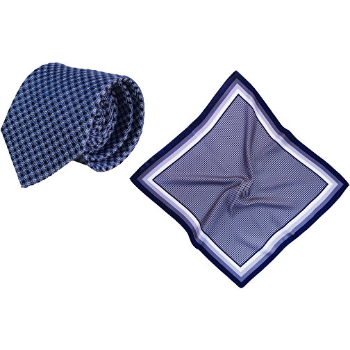 Sæt (slips, nikkeldug af ren silke, twill af ren silke, ca. 53 x 53 cm), Billede 1