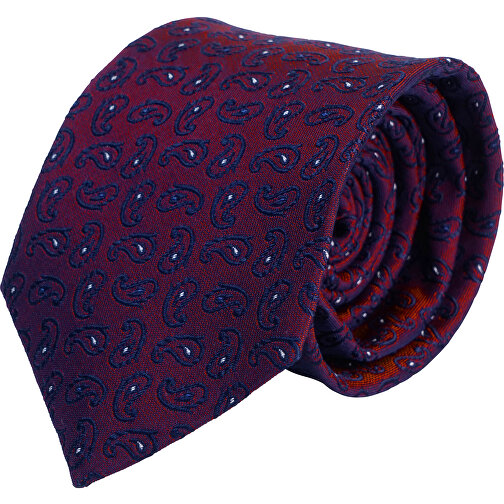 cravatta, seta pura, jacquard intrecciato, Immagine 1