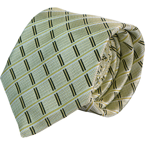 Krawatte, Reine Seide, Jacquardgewebt , hellgrün, Reine Seide, 148,00cm x 7,50cm (Länge x Breite), Bild 1
