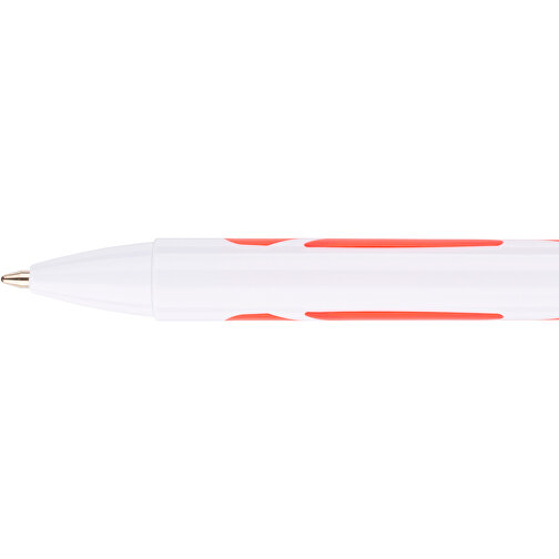 Kugelschreiber Favour Weiß , Promo Effects, weiß / rot, Kunststoff, 14,20cm (Länge), Bild 9