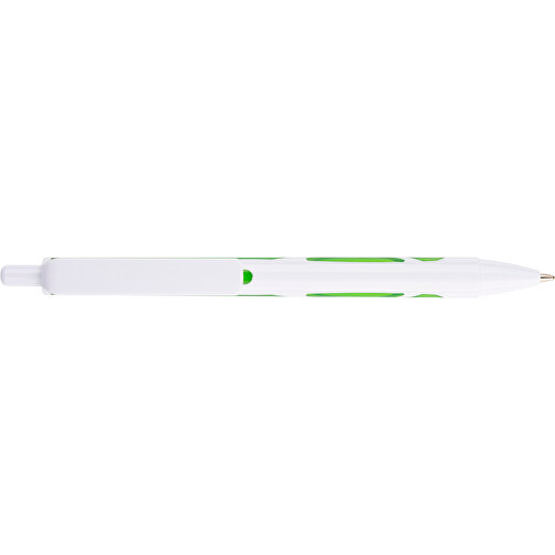 Kugelschreiber Favour Weiß , Promo Effects, weiß/ grün, Kunststoff, 14,20cm (Länge), Bild 7