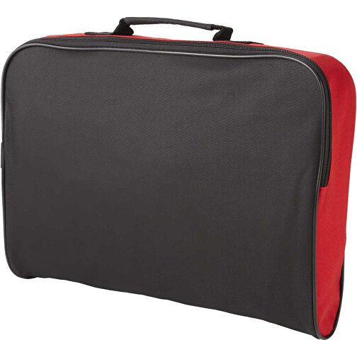 Florida Konferenztasche 7L , schwarz / rot, 600D Polyester, 39,50cm x 27,00cm x 7,50cm (Länge x Höhe x Breite), Bild 1