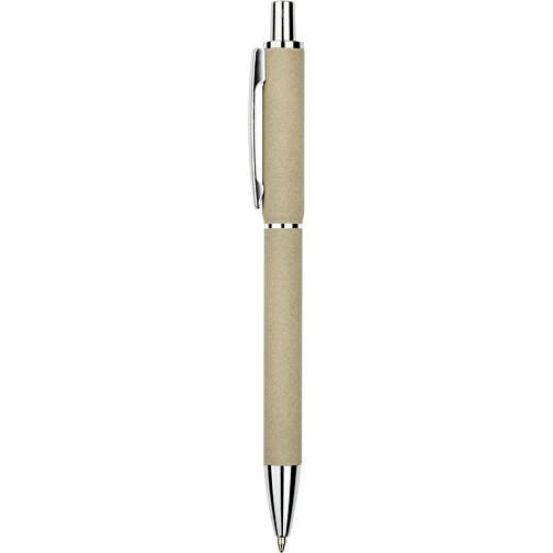 Kugelschreiber Sand , Promo Effects, beige, Aluminium, 14,00cm x 1,00cm (Länge x Breite), Bild 3