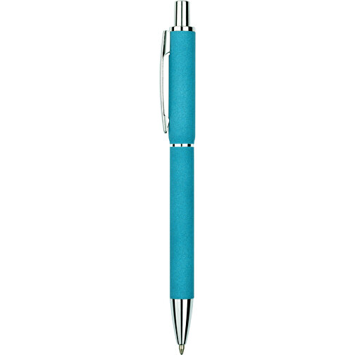 Kugelschreiber Sand , Promo Effects, blau, Aluminium, 14,00cm x 1,00cm (Länge x Breite), Bild 3