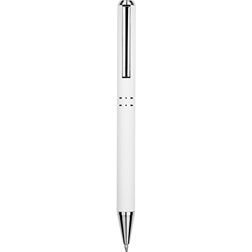 Kugelschreiber Lagos Matt , Promo Effects, weiss, Aluminium, 14,60cm x 1,10cm (Länge x Breite), Bild 2