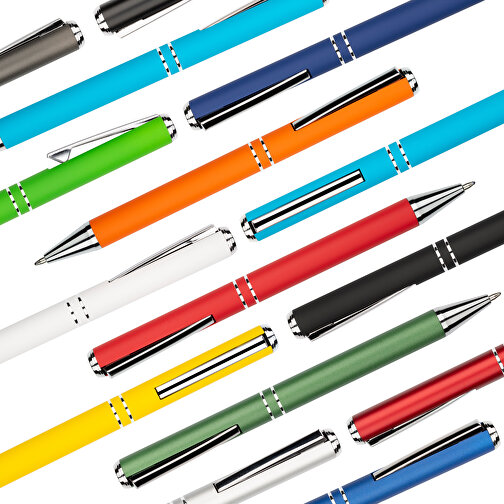 Kugelschreiber Lagos Matt , Promo Effects, hellblau, Aluminium, 14,60cm x 1,10cm (Länge x Breite), Bild 10