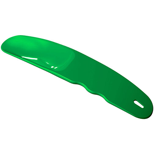 Schuhlöffel 'Grip' , standard-grün, Kunststoff, 17,40cm x 1,50cm x 4,30cm (Länge x Höhe x Breite), Bild 1