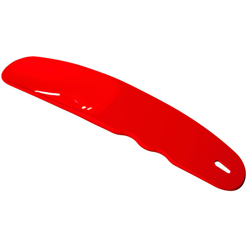 Schuhlöffel 'Grip' , standard-rot, Kunststoff, 17,40cm x 1,50cm x 4,30cm (Länge x Höhe x Breite), Bild 1