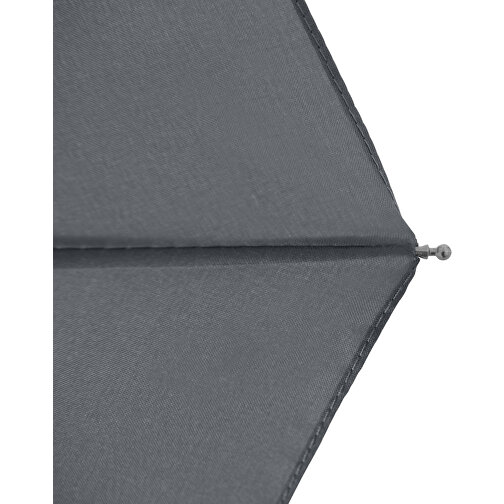 Doppler Regenschirm Hit Mini Flach , doppler, grau, Polyester, 23,00cm (Länge), Bild 6