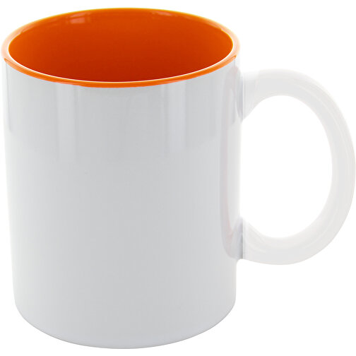 Kössinger Carina Inside , weiß/orange, Steinzeug, 8,00cm x 9,50cm x 8,00cm (Länge x Höhe x Breite), Bild 1