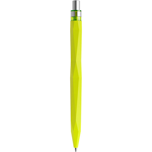 Prodir QS20 Soft Touch PRS Push Kugelschreiber , Prodir, gelbgrün / silber satiniert, Kunststoff/Metall, 14,10cm x 1,60cm (Länge x Breite), Bild 3