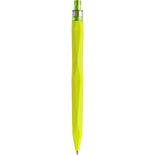 Prodir QS20 Soft Touch PRS Push Kugelschreiber , Prodir, gelbgrün / silber, Kunststoff/Metall, 14,10cm x 1,60cm (Länge x Breite), Bild 3