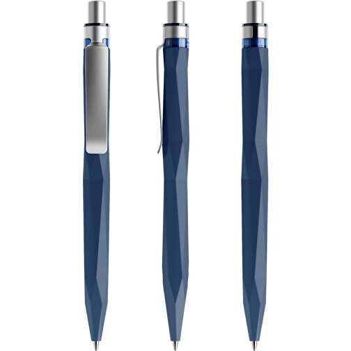 Prodir QS20 Soft Touch PRS Push Kugelschreiber , Prodir, sodalithblau / silber satiniert, Kunststoff/Metall, 14,10cm x 1,60cm (Länge x Breite), Bild 6
