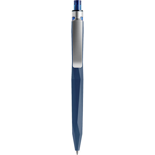 Prodir QS20 Soft Touch PRS Push Kugelschreiber , Prodir, sodalithblau / silber, Kunststoff/Metall, 14,10cm x 1,60cm (Länge x Breite), Bild 1