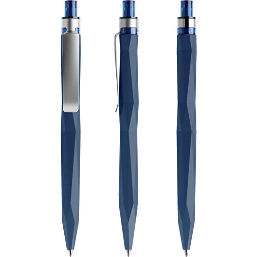 Prodir QS20 Soft Touch PRS Push Kugelschreiber , Prodir, sodalithblau / silber, Kunststoff/Metall, 14,10cm x 1,60cm (Länge x Breite), Bild 6