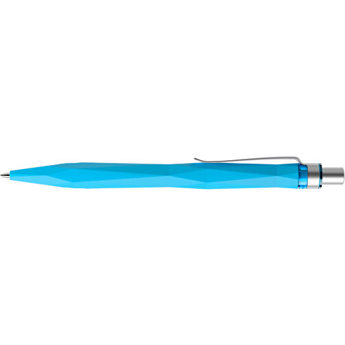 Prodir QS20 Soft Touch PRS Push Kugelschreiber , Prodir, cyanblau / silber satiniert, Kunststoff/Metall, 14,10cm x 1,60cm (Länge x Breite), Bild 5