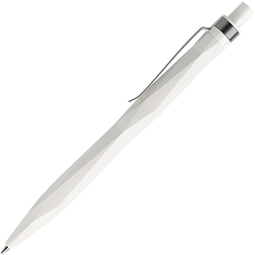 Prodir QS20 PMS Push Kugelschreiber , Prodir, weiß / graphit, Kunststoff/Metall, 14,10cm x 1,60cm (Länge x Breite), Bild 4