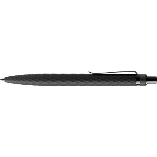 Prodir QS01 Soft Touch PRS Push Kugelschreiber , Prodir, schwarz/schwarz, Kunststoff/Metall, 14,10cm x 1,60cm (Länge x Breite), Bild 5