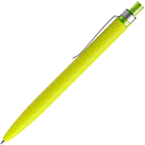 Prodir QS01 Soft Touch PRS Push Kugelschreiber , Prodir, gelbgrün/silber, Kunststoff/Metall, 14,10cm x 1,60cm (Länge x Breite), Bild 4