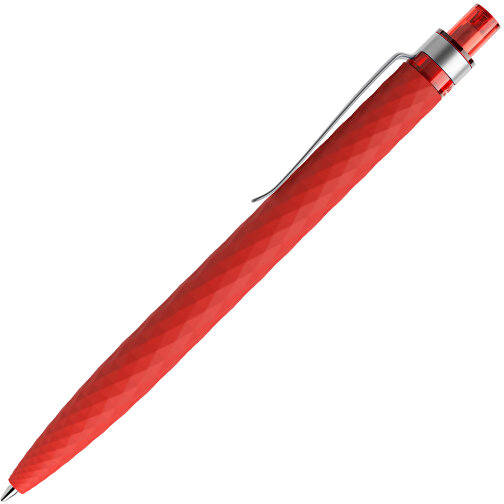 Prodir QS01 Soft Touch PRS Push Kugelschreiber , Prodir, rot/silber, Kunststoff/Metall, 14,10cm x 1,60cm (Länge x Breite), Bild 4