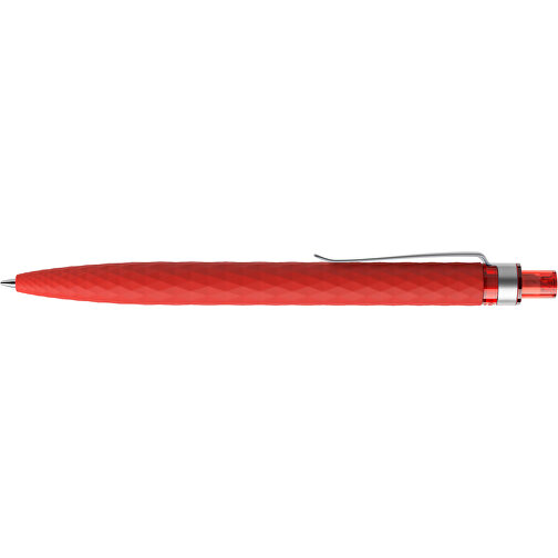 Prodir QS01 Soft Touch PRS Push Kugelschreiber , Prodir, rot/silber, Kunststoff/Metall, 14,10cm x 1,60cm (Länge x Breite), Bild 5