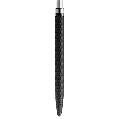 Prodir QS01 PMS Push Kugelschreiber , Prodir, schwarz/silber satiniert, Kunststoff/Metall, 14,10cm x 1,60cm (Länge x Breite), Bild 3