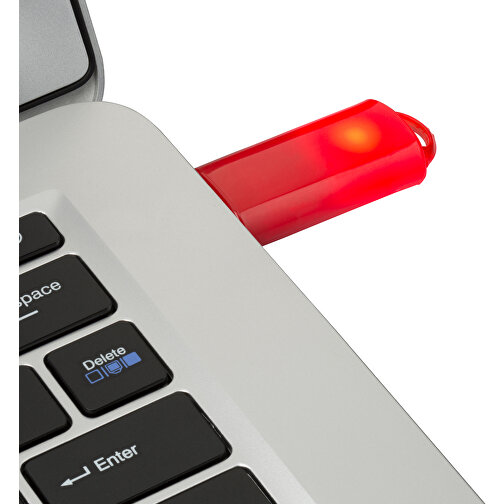 USB-Stick SPRING 3.0 64GB , Promo Effects MB , rot MB , 65 GB , Kunststoff MB , 10 - 45 MB/s MB , 5,80cm x 1,20cm x 2,10cm (Länge x Höhe x Breite), Bild 5