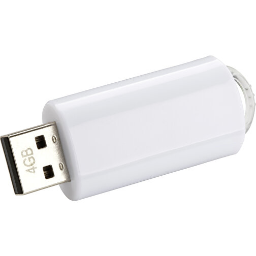 USB-Stick SPRING 3.0 32GB , Promo Effects MB , weiß MB , 32 GB , Kunststoff MB , 10 - 45 MB/s MB , 5,80cm x 1,20cm x 2,10cm (Länge x Höhe x Breite), Bild 1