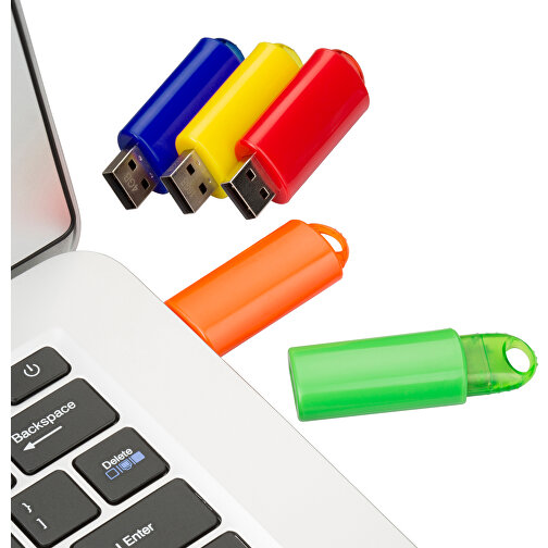 USB-Stick SPRING 3.0 64GB , Promo Effects MB , grün MB , 65 GB , Kunststoff MB , 10 - 45 MB/s MB , 5,80cm x 1,20cm x 2,10cm (Länge x Höhe x Breite), Bild 5