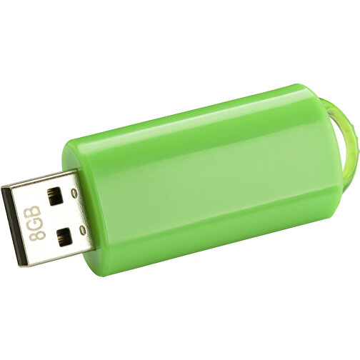 USB-Stick SPRING 3.0 32GB , Promo Effects MB , grün MB , 32 GB , Kunststoff MB , 10 - 45 MB/s MB , 5,80cm x 1,20cm x 2,10cm (Länge x Höhe x Breite), Bild 1