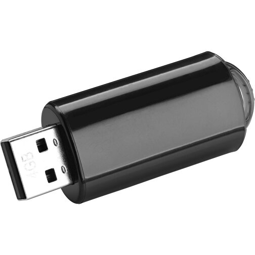 USB-Stick SPRING 1GB , Promo Effects MB , schwarz MB , 1 GB , Kunststoff MB , 3 - 10 MB/s MB , 5,80cm x 1,20cm x 2,10cm (Länge x Höhe x Breite), Bild 1