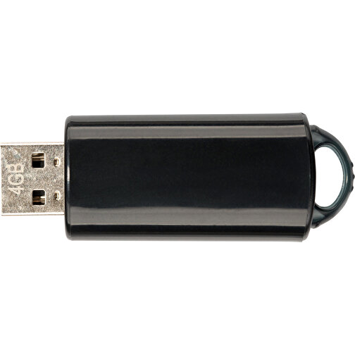 USB-Stick SPRING 1GB , Promo Effects MB , schwarz MB , 1 GB , Kunststoff MB , 3 - 10 MB/s MB , 5,80cm x 1,20cm x 2,10cm (Länge x Höhe x Breite), Bild 4
