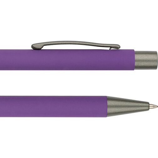Kugelschreiber Seattle Soft Touch , Promo Effects, lila, Metall, 13,50cm x 0,80cm (Länge x Breite), Bild 4