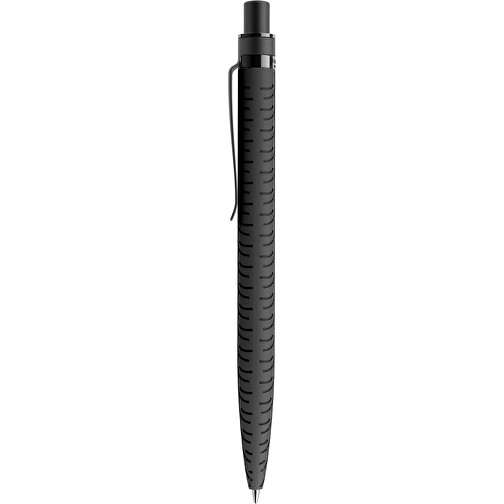 Prodir QS03 Soft Touch PRS Push Kugelschreiber , Prodir, schwarz/schwarz satiniert, Kunststoff/Metall, 14,10cm x 1,60cm (Länge x Breite), Bild 2