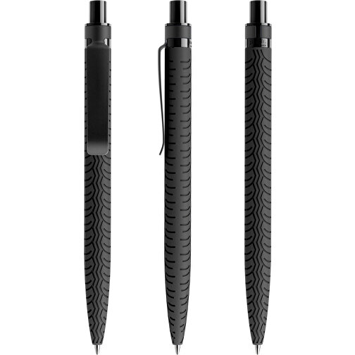 Prodir QS03 Soft Touch PRS Push Kugelschreiber , Prodir, schwarz/schwarz, Kunststoff/Metall, 14,10cm x 1,60cm (Länge x Breite), Bild 6