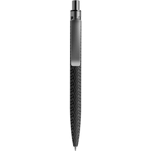 Prodir QS03 Soft Touch PRS Push Kugelschreiber , Prodir, schwarz/graphit satiniert, Kunststoff/Metall, 14,10cm x 1,60cm (Länge x Breite), Bild 1