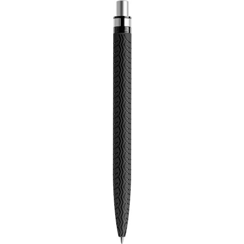 Prodir QS03 PMS Push Kugelschreiber , Prodir, schwarz/silber satiniert, Kunststoff/Metall, 14,10cm x 1,60cm (Länge x Breite), Bild 3